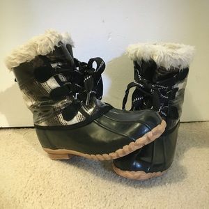 Checkered Waterproof Snow Boots